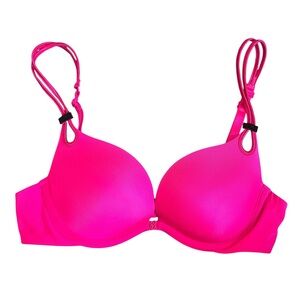 Victoria's Secret Sexy Little Things Hot Pink Push Up Bra 32B
